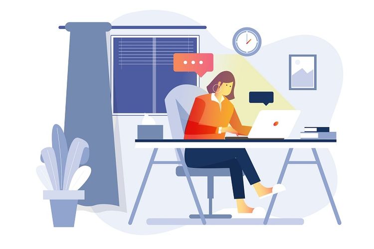 WFH Ilustrasi
