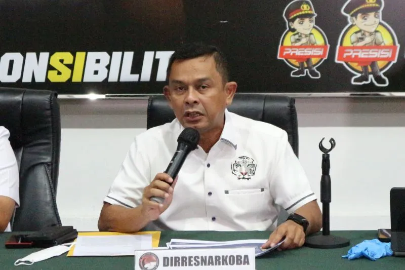 Direktur Reserse Narkoba Polda Metro Jaya Kombes Pol Mukti Juharsa.