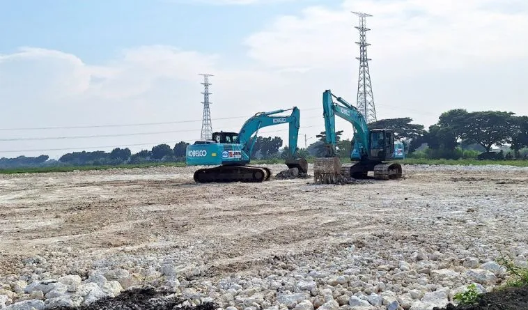 Pembangunan RDF Plant Rorotan Jakarta Utara.