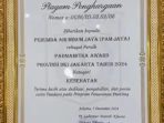 Penghargaan PAM Jaya.