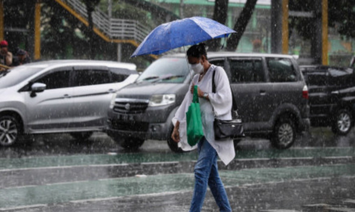 Jakarta Diguyur Hujan.