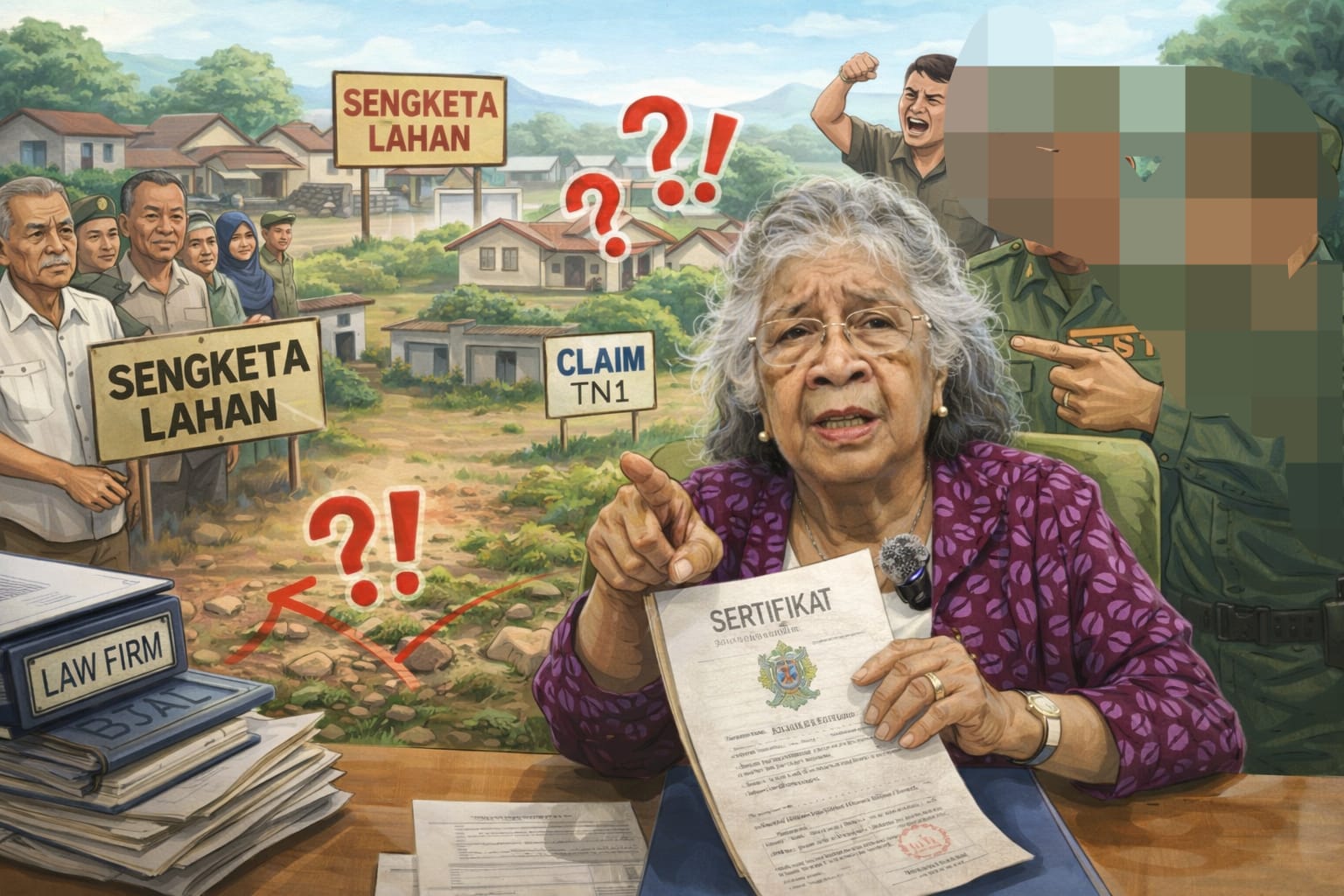 Ilustrasi Sengketa Lahan.