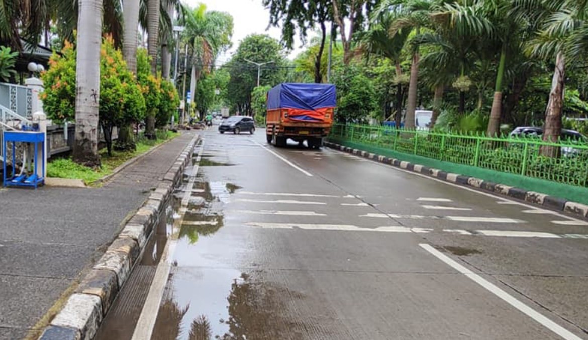 Genangan Banjir di Sejumlah Jalan Sudah Surut.