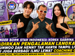 Bang Pede, Influencer Bekasi Raya Berfoto dengan dua artis K-Pop Korea, Gunwoo dan Henny.
