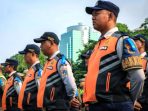 Personel Dishub DKI Jakarta.